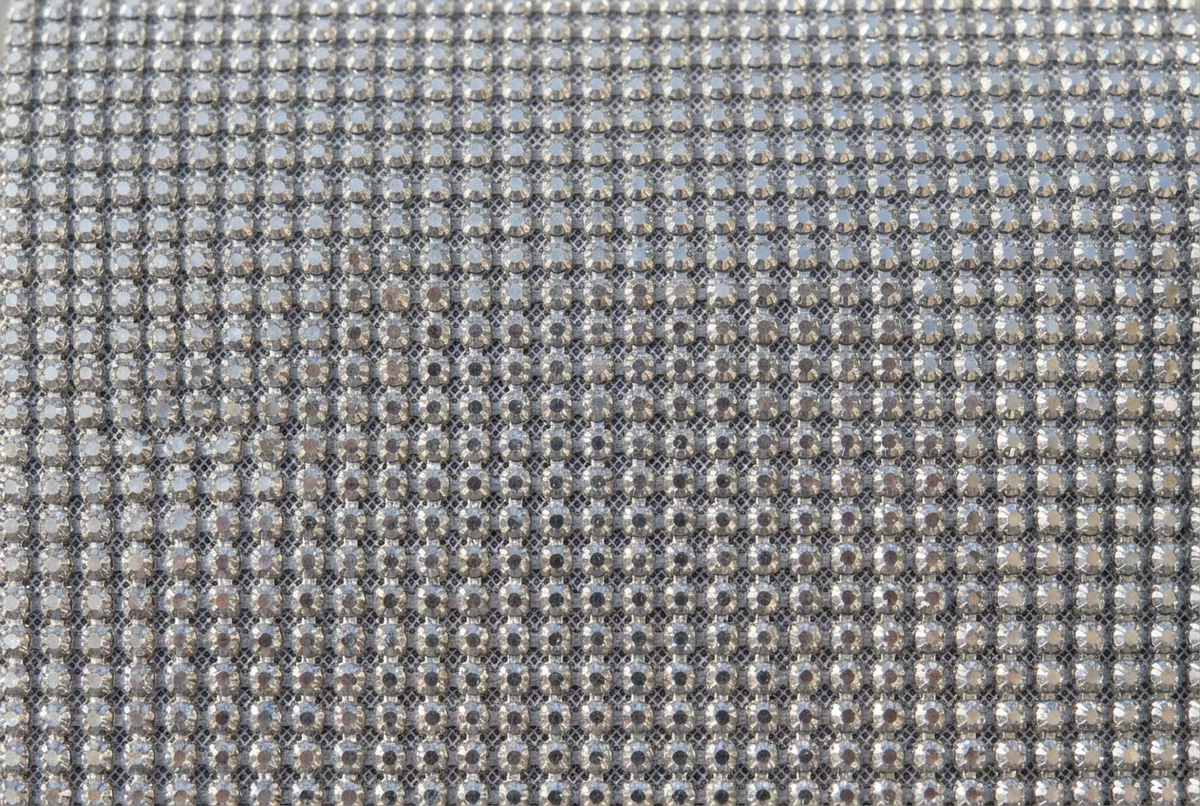Glitter shimmer fabric, photographed from a ShePoly clutch
